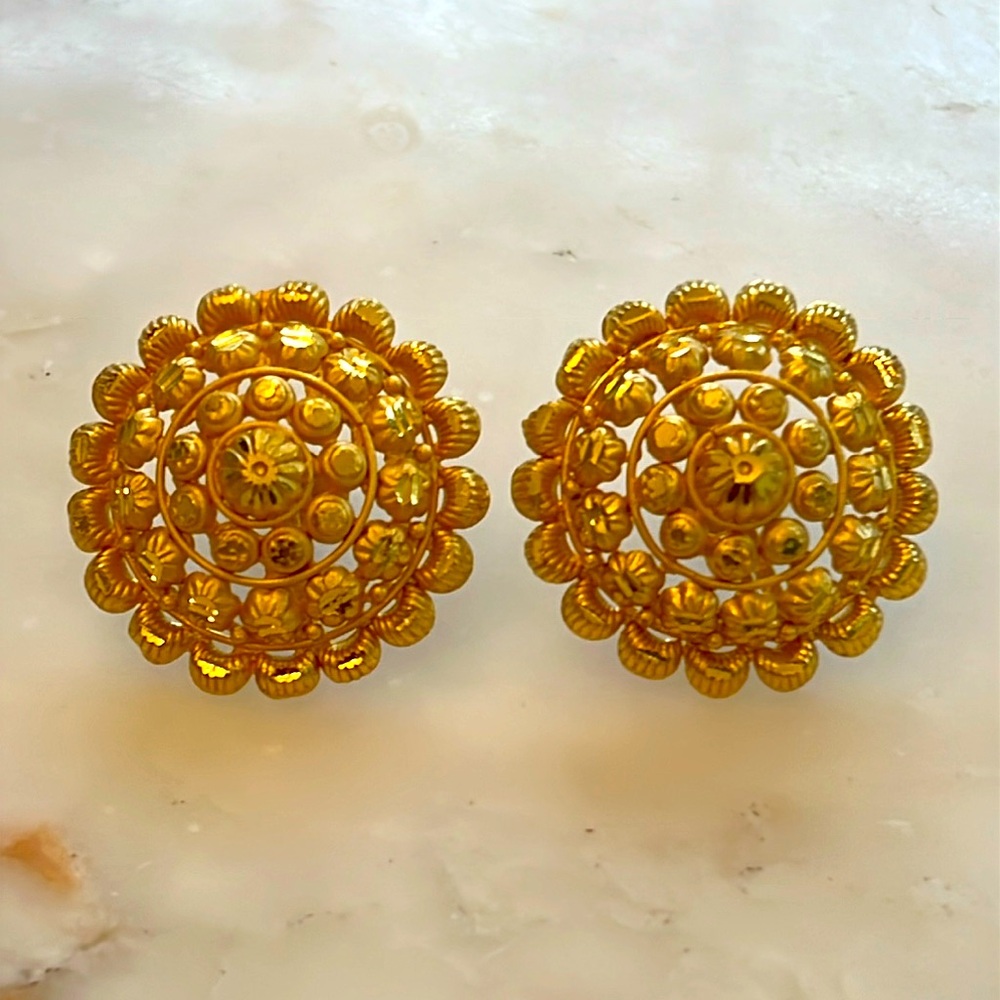 Large Gold Statement Earrings for Women